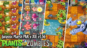PvZ 2 PAK Jurassic Marsh (ft. XIE 1.36) | Jurassic Nightmares | Gameplay & Link Download