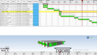 4D Simulation done on Synchro 4D Pro