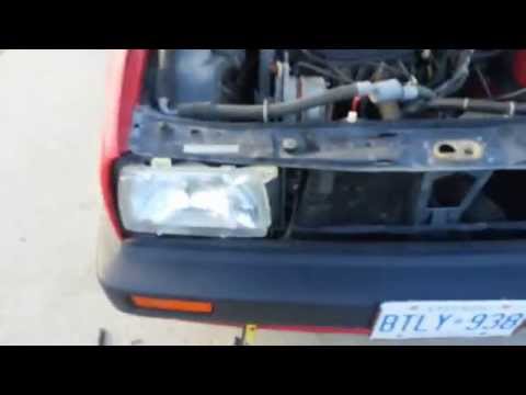 Volkswagen MK2 Golf/Jetta Removal of Grille/Front Bumper/Headlights/Turn signals/Bumper Guides