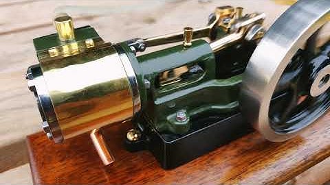 Stuart Turner 10H model steam engine demo run after complete overhaul.