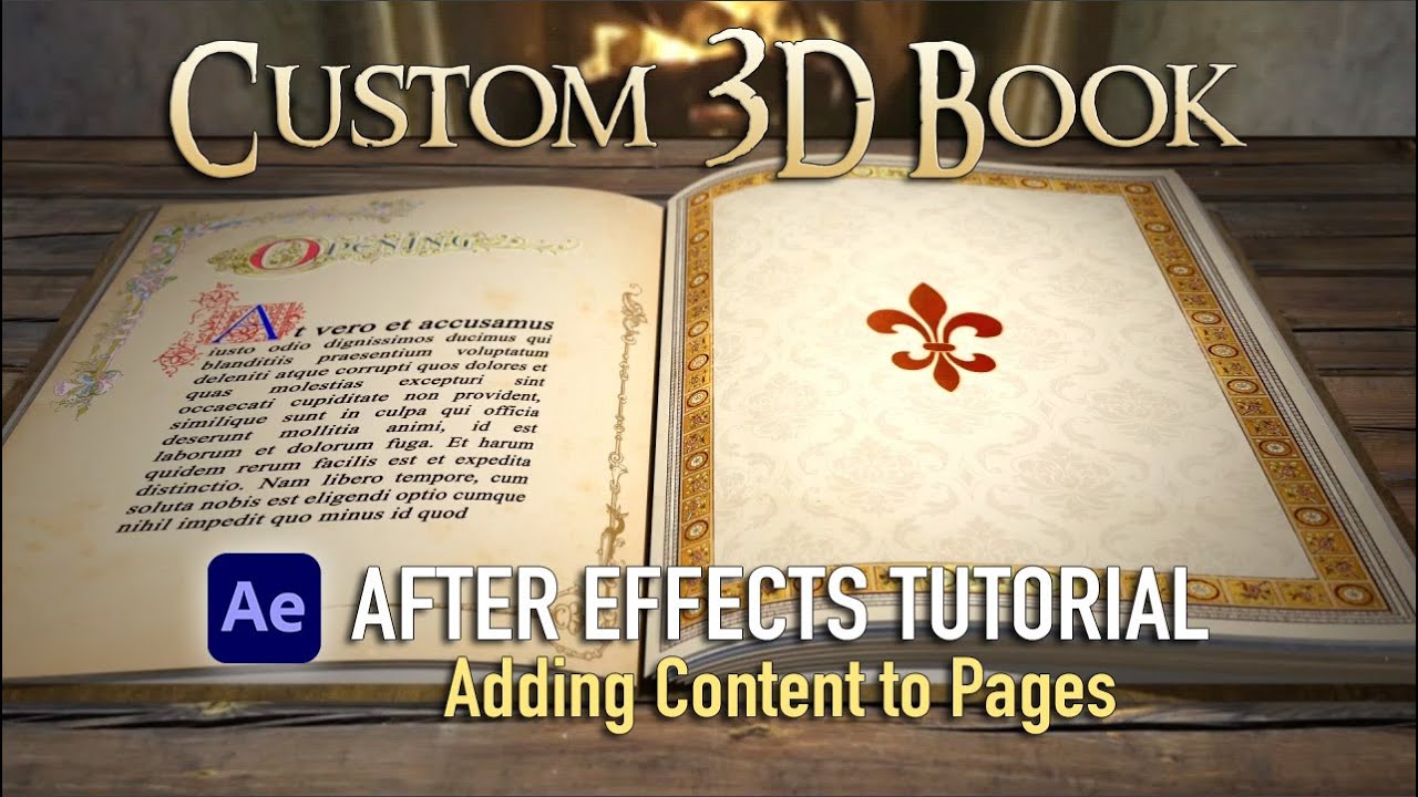 book after effects template download