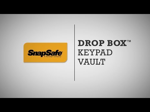 SnapSafe® Drop Box™ Keypad Vault | Setup & Instructions