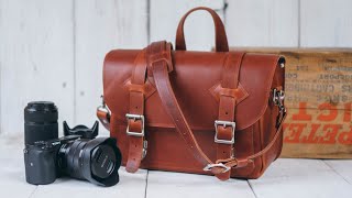 Making a padded leather camera bag - DIY