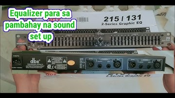 dbx 215 equalizer review/pagandahin Ang sound