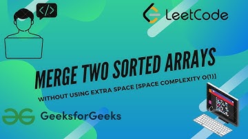 Merge sorted array in O(1) space | Leetcode easy solution | Java | Code #WithMe | GFG