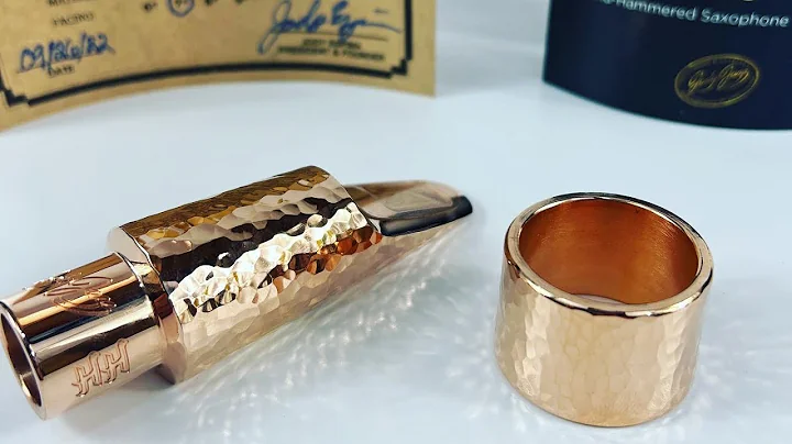 JodyJazzs New Hand-Hammered Rose Gold Tenor Mouthp...