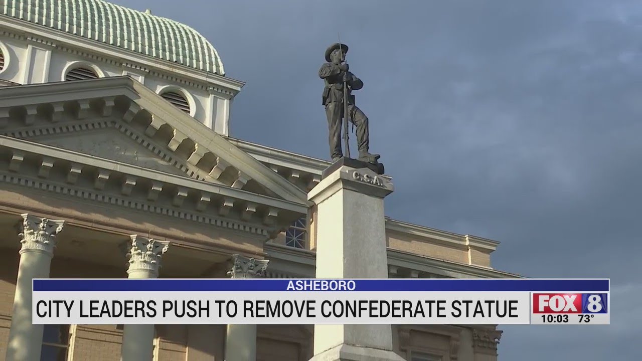 Asheboro city leaders push to remove Confederate statue YouTube