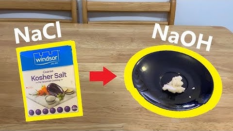 Making sodium hydroxide from table salt