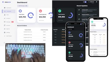 ASMR Programming - Responsive Admin Dashboard with Light & Dark Mode - No Talking