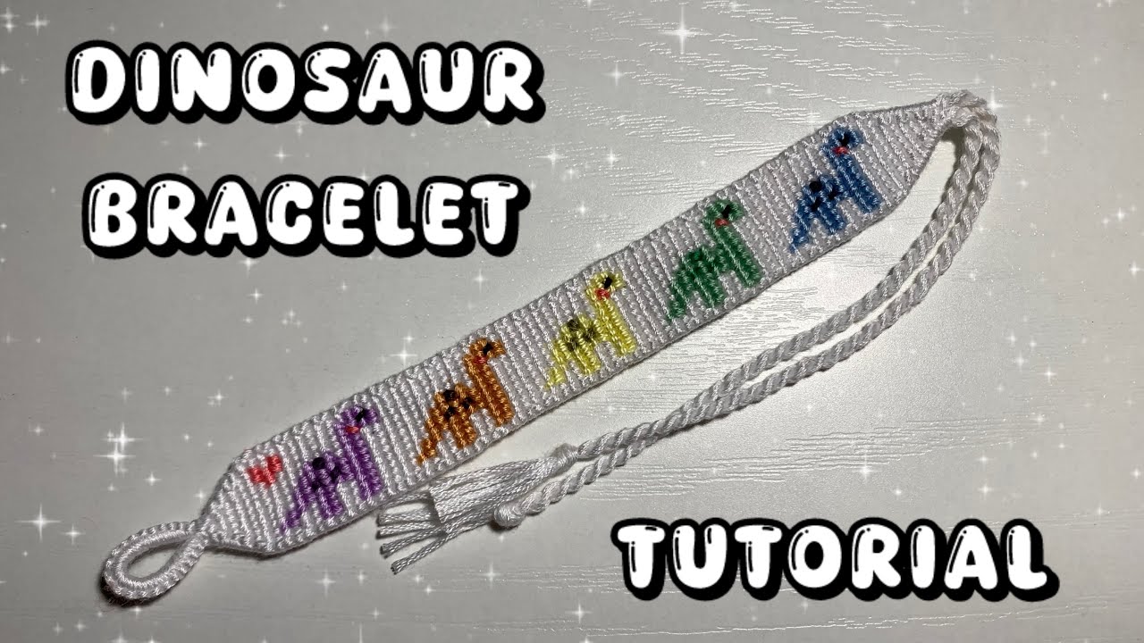 dinosaur alpha bracelet tutorial! 🦖🦖🦖