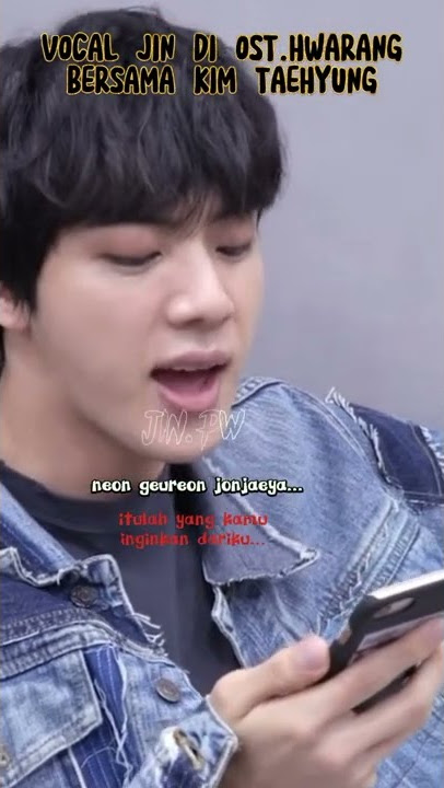 VOCAL JIN OST.HWARANG #jin #bts #army #shorts