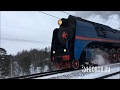 Сплотка паровозов П36-0027 и Л-2057 в Хотьково