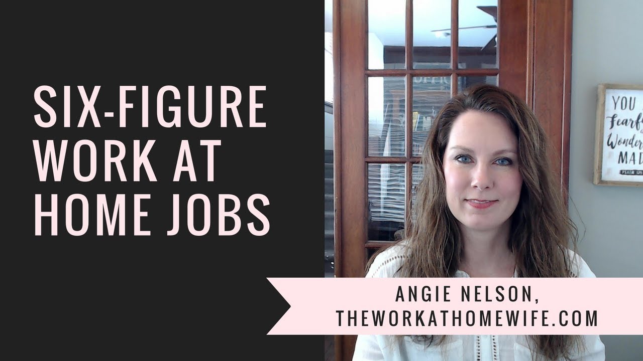 6 figure jobs you can do from home