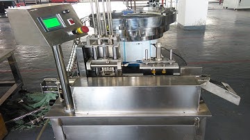 caps wadding machine single vibrator plate cap foil inserting lining bouchon machine à ouate