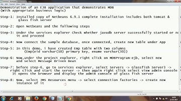 EJB Message Driven Bean program example   SKT