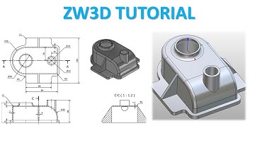 ZW3D Tutorial 39 | 3D Modeling Basic Design Beginners