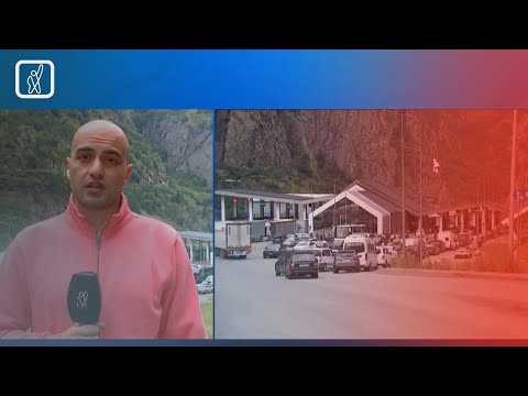 რიგები და საცობები ლარსის გამშვებ პუნქტთან