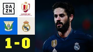Real im Pokal weiter trotz Niederlage: Leganes - Real Madrid 1:0 | Copa del Rey | DAZN Highlights