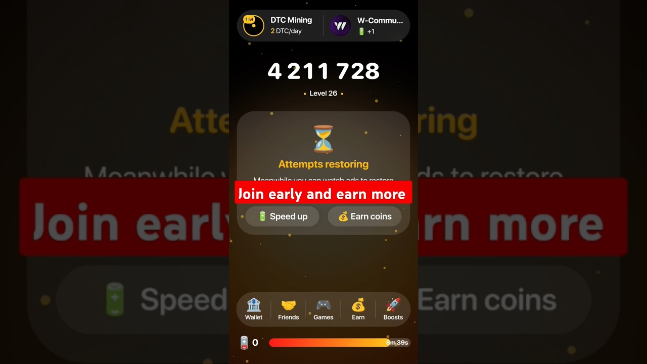 Dotcoin Tap on the DOT and earn your coins.