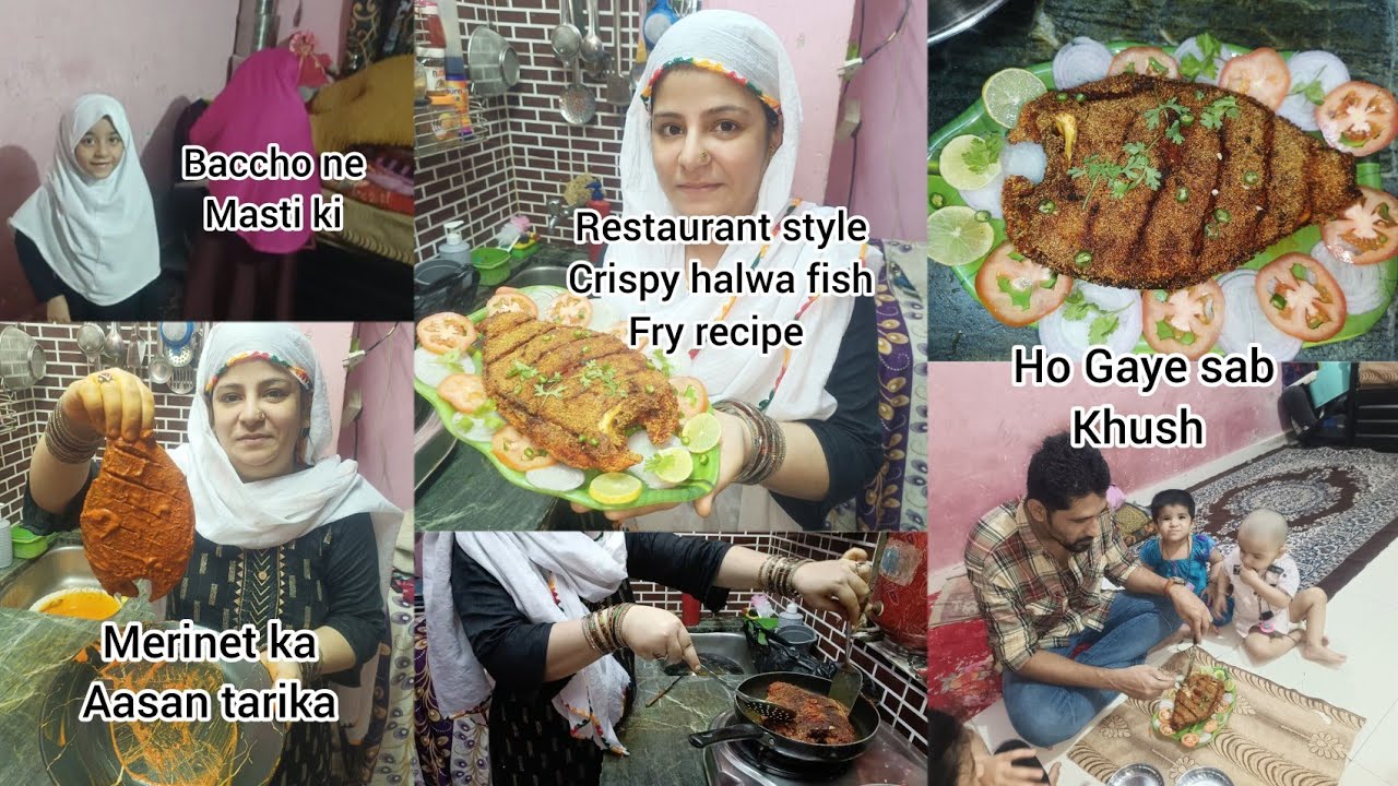 restaurant style crispy halwa fish fry recipe ho gaye sab khush