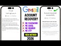 How To Recover Gmail Account Without Recovery Email And Phone Number 2026 || Gmail Account Recovery
