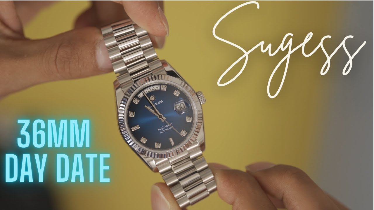 Sugess 36mm Day Date Gradient Blue. Heritage S449 (Rolex Day Date 