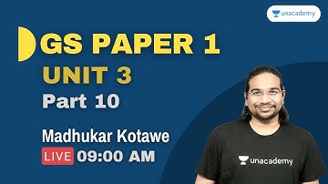 GS Paper-1 | Unit 3 | Part 10 | UPSC CSE/IAS 2021/22 l Madhukar Kotawe