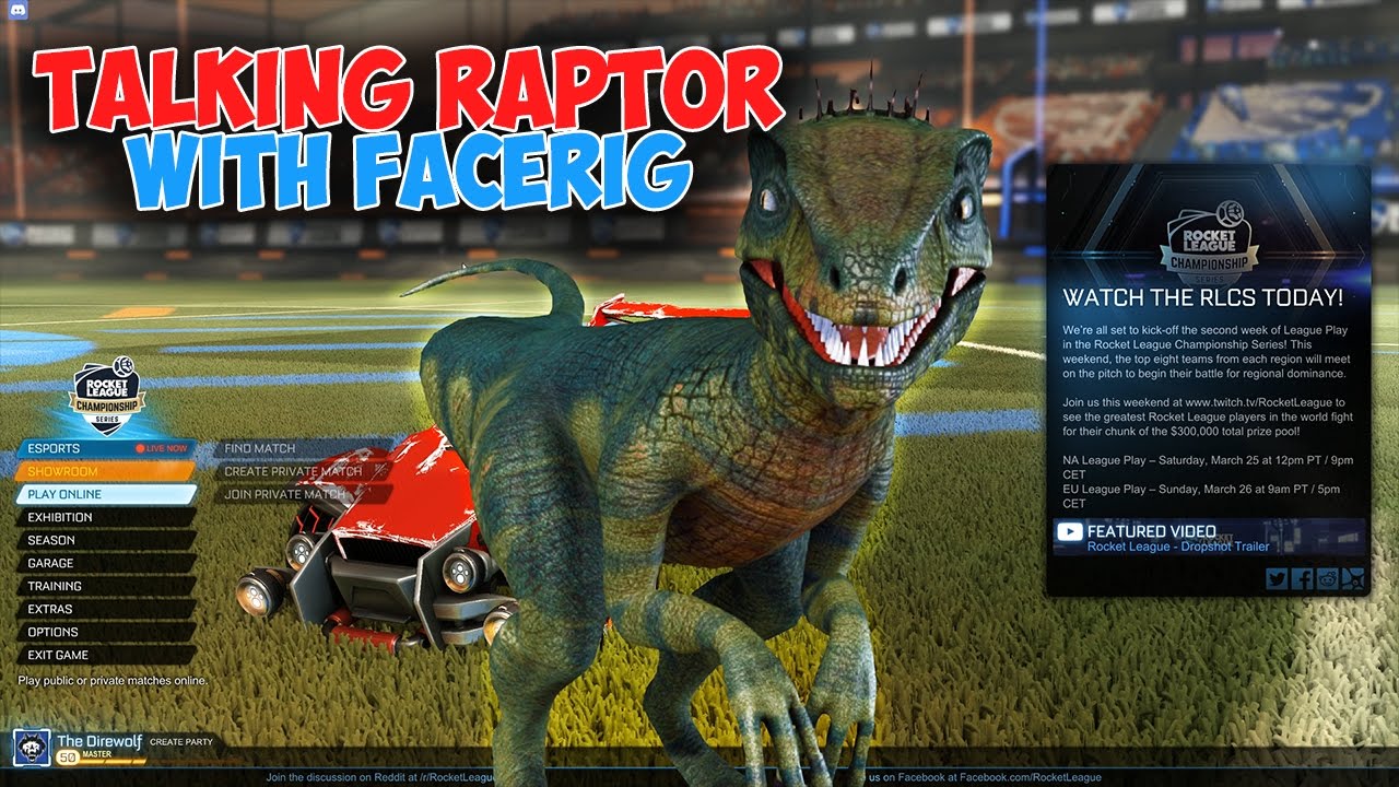 Be A Velociraptor More On Twitch Youtube Streaming With Facerig Youtube