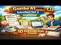 Goethe A1 Schreiben Teil 2 Explained | 10 Real Exam-Style Emails | German A1