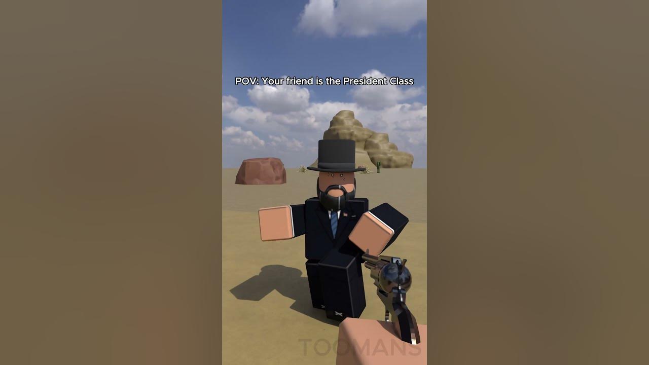 POV: Your friend is the President Class #deadrails #robloxanimation #shorts