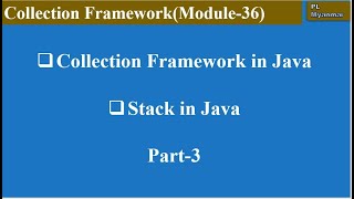 Stack in Java (Module-36)