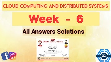 Cloud Computing And Distributed Systems | Week 6 Answers 2022 | NPTEL ||