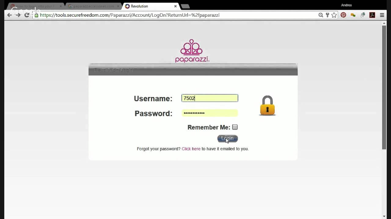How to login into your Paparazzi Back Office? - YouTube