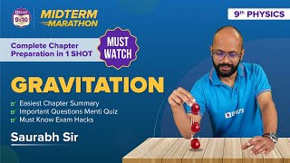 Gravitation Class 9 Science (Physics) - Midterm Marathon (Theory Questions Tips) | BYJU'S Class 9