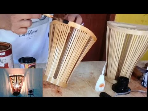 Seni Bambu yang Indah Membuat Lampu Hias Dinding YouTube