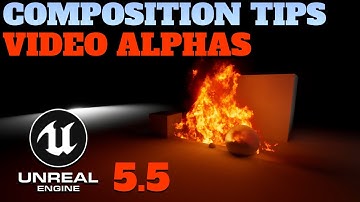 Unreal Engine 5.5 Fire Effect Tutorial | Compositing Video Alphas for Dynamic Lighting