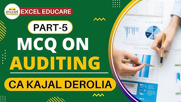 Auditing MCQ | Multiple Choice Questions with Answer | Detailed Explaination | Part 5 | CUET | NET |