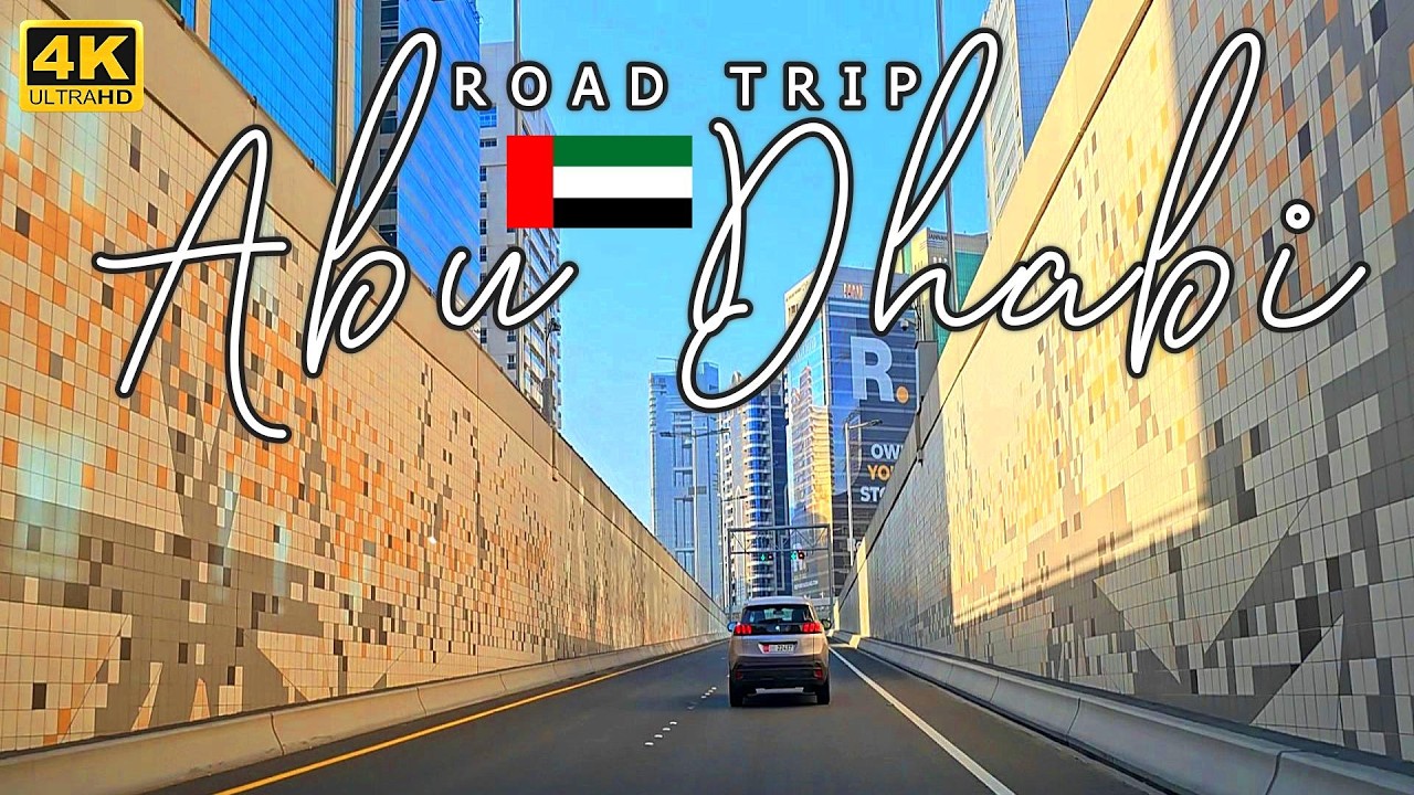 ABU DHABI ROAD TRIP in 4K 🇦🇪 | UAE Capital City Scenic Drive | Cinematic Travel Tour Experience