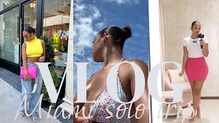 VLOG| SOLO TRIP TO MIAMI + SHOPPING + GIRLS NIGHT BACK IN ATLANTA| Briana Monique’