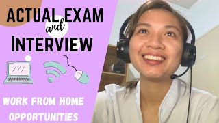 WORK FROM HOME | ACTUAL EXAM AND INTERVIEW | HELLO RACHE JOURNEY pt. 1