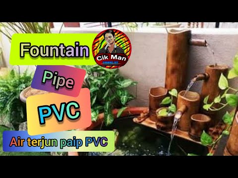 #kitasokongkita 1.0 Fountain pvc pipe (cara buat air terjun PVC)