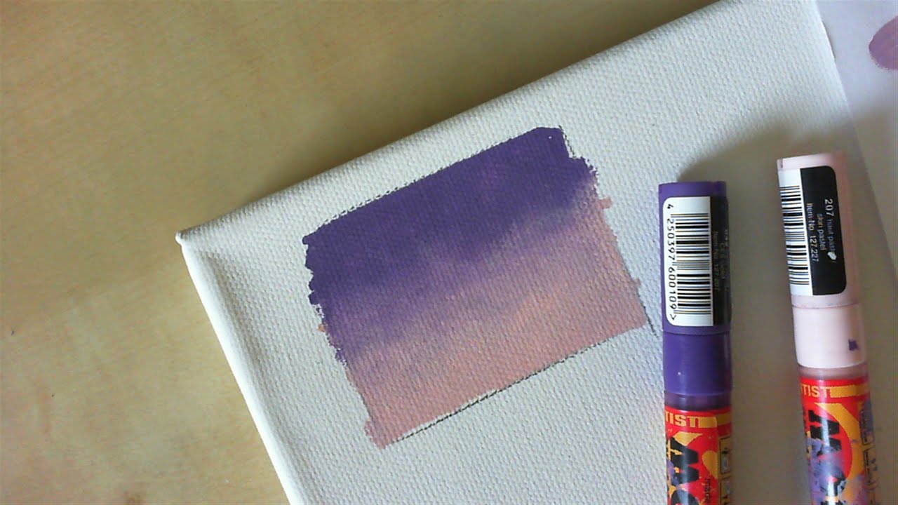 Mini tuto 2 Degrader des markers à peinture acrylique Mini tuto 2 Degrader des markers à peinture acrylique