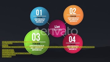 Infographic Unique Lists Final Cut | Apple Motion Template | VideoHive 26539947