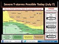 Severe Weather Timing - July 7th 2020