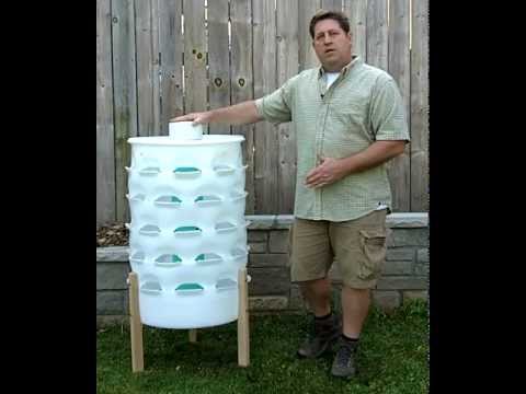 The Composting Vertical Garden Tower, Available at GardenTowerProject.com