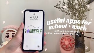 apps i use for school & work 🌸