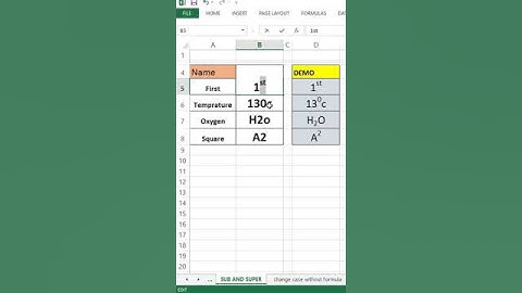 How To Subscript And Superscript in Excel |#shorts #viral #computer #excel #exceltips Smart Tech