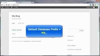 Manually edit your database prefix for more security on wordpress. Vid 8