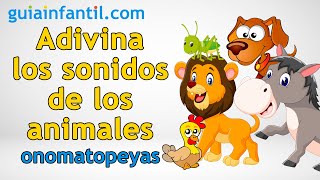 SONIDOS DE ANIMALES para niños  Adivina el animal por su onomatopeya  🦗 Juegos infantiles screenshot 2