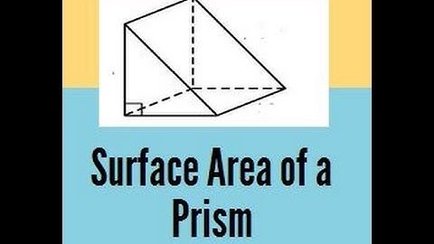 Surface area of a triangular prism